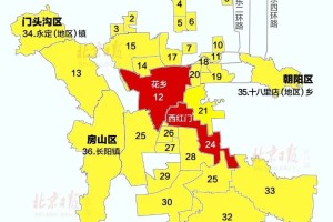 北京风险地区,北京风险地区示意图
