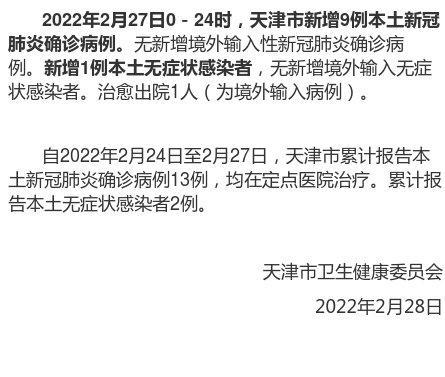 「天津新增本土确诊病例5例」〃天津新增本土一例详情-第1张图片